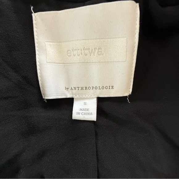 ett:twa Anthropologie Black & Gold Sequin Jacket Size Small EUC - Picture 5 of 6